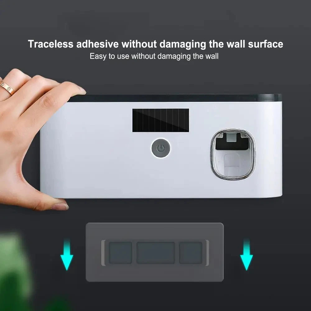 UV Toothbrush Organizer Toothpaste Dispenser